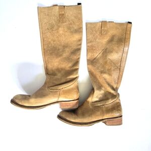 Tan Heeled Boots for Women
